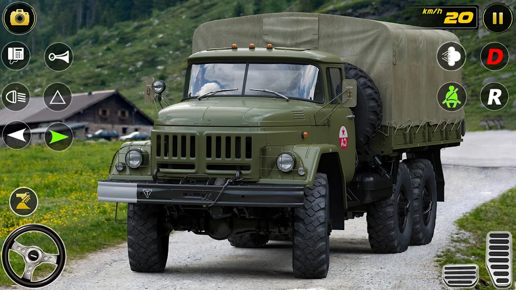 Army Truck Vehicles Transport Captura de pantalla 1