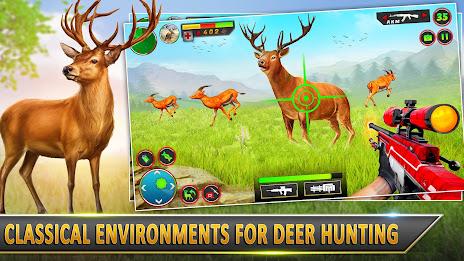 Jungle Deer Hunting Games ภาพหน้าจอ 1