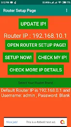 Router Setup Page - WiFi Passw Screenshot 1