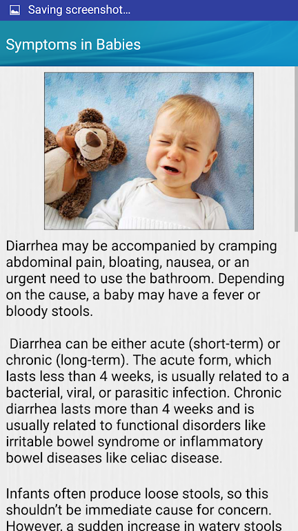 Diarrhea and Dehydration Help ภาพหน้าจอ 2