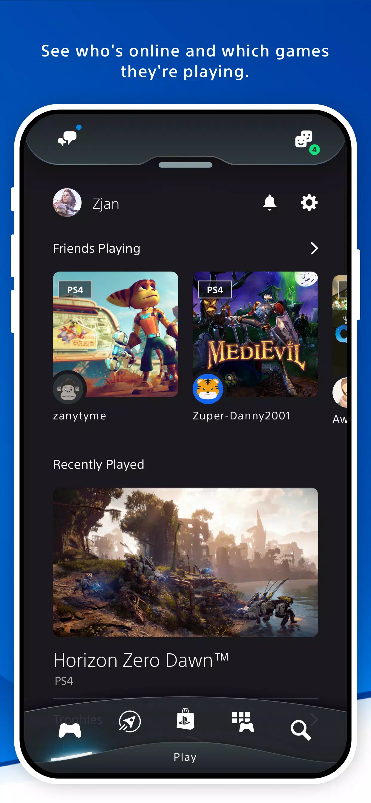 PlayStation App Schermafbeelding 1