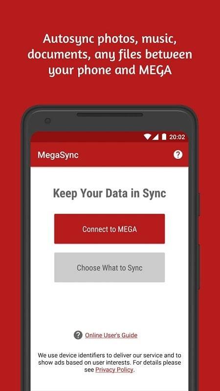 Autosync for MEGA - MegaSync स्क्रीनशॉट 1