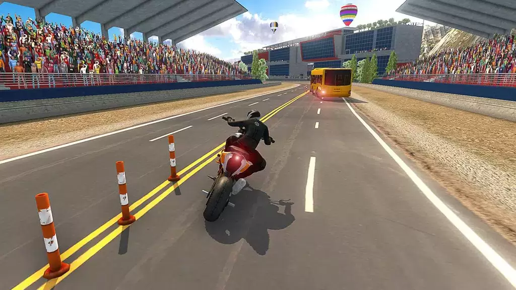 Bike VS Bus Racing Games Captura de pantalla 2