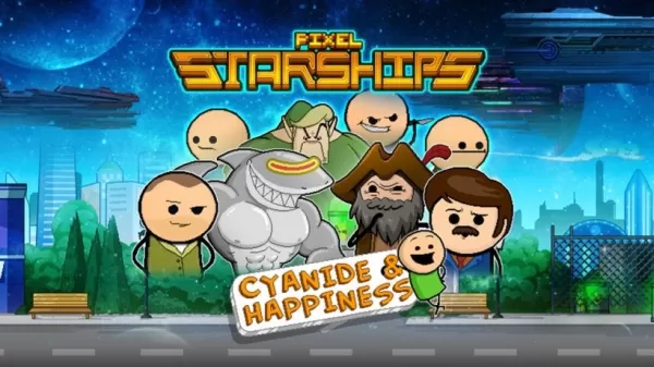Pixel Starships는 시안 화 및 행복 콜라 브 : 새로운 캐릭터, 엉뚱한 유머