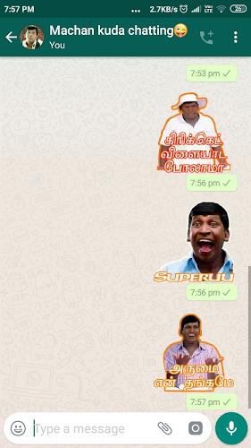 Tamil Stickers: WAStickerApps Tangkapan skrin 3