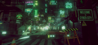 VR Cyberpunk City Capture d'écran 2