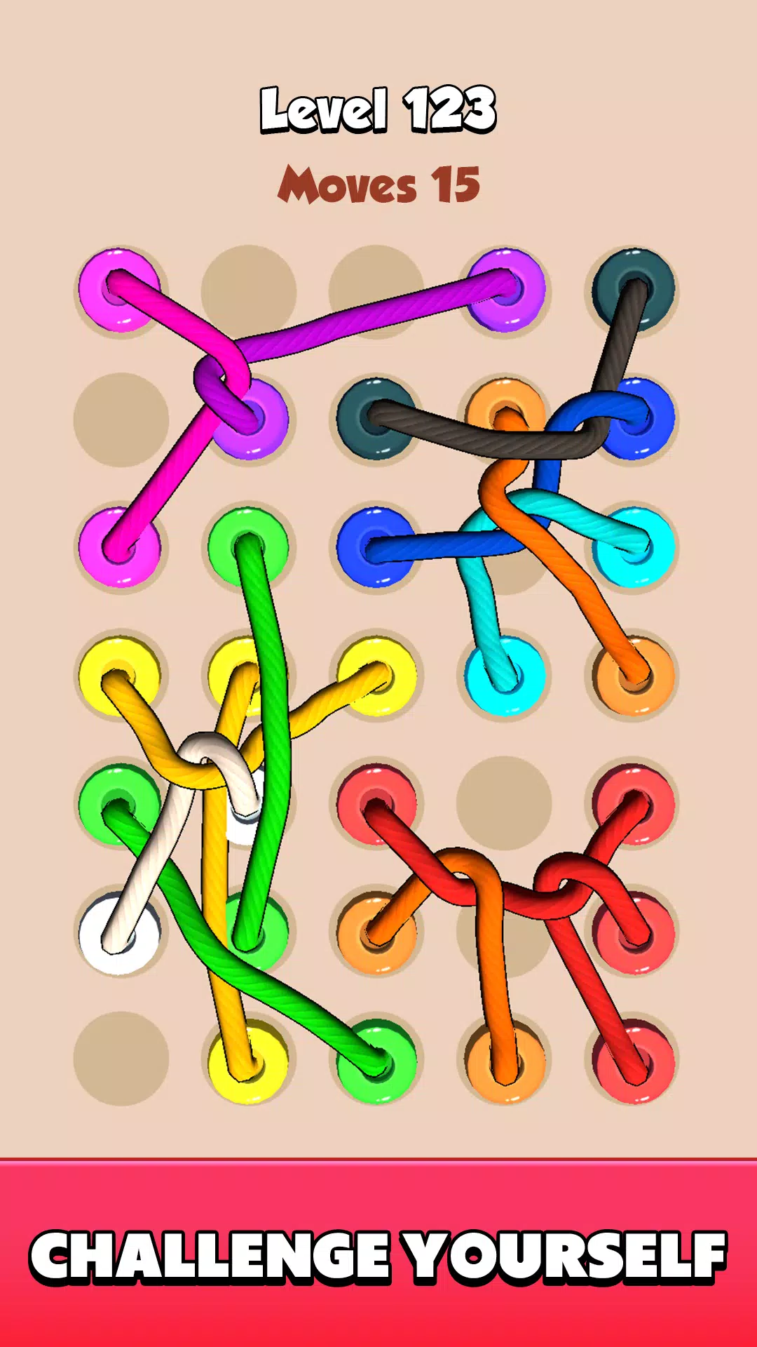 Color Tangled Rope 3D 스크린샷 3