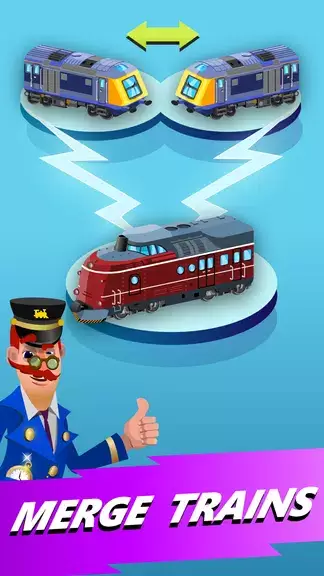 Train Merger Idle Train Tycoon Tangkapan skrin 0