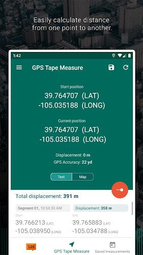 GPS ruban à mesurer Capture d'écran 2