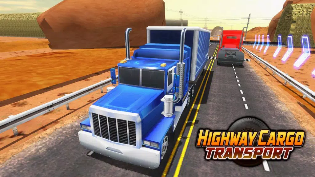 Highway Cargo Truck Simulator Tangkapan skrin 0