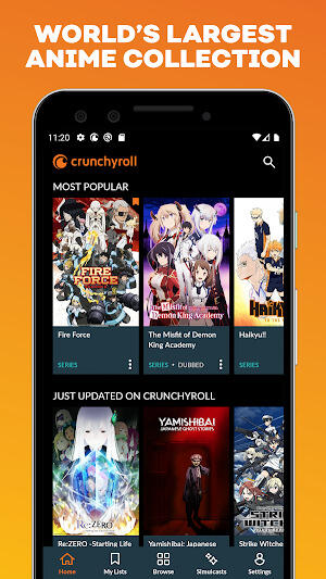 Crunchyroll ภาพหน้าจอ 0