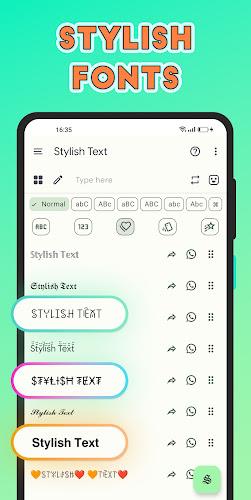 Stylish Text - Fonts Keyboard スクリーンショット 1