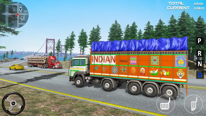 Indian Driver Cargo Truck Game Captura de pantalla 1