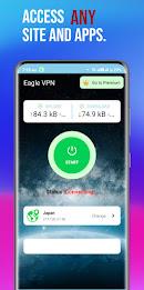 Eagle VPN - Secure VPN Proxy ဖန်သားပြင်ဓာတ်ပုံ 0