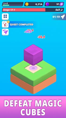 Tap Tap Cube - Idle Clicker Tangkapan skrin 2