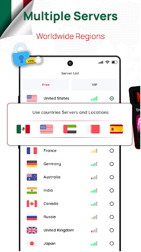 Mexico VPN - Get Mexican IP スクリーンショット 1