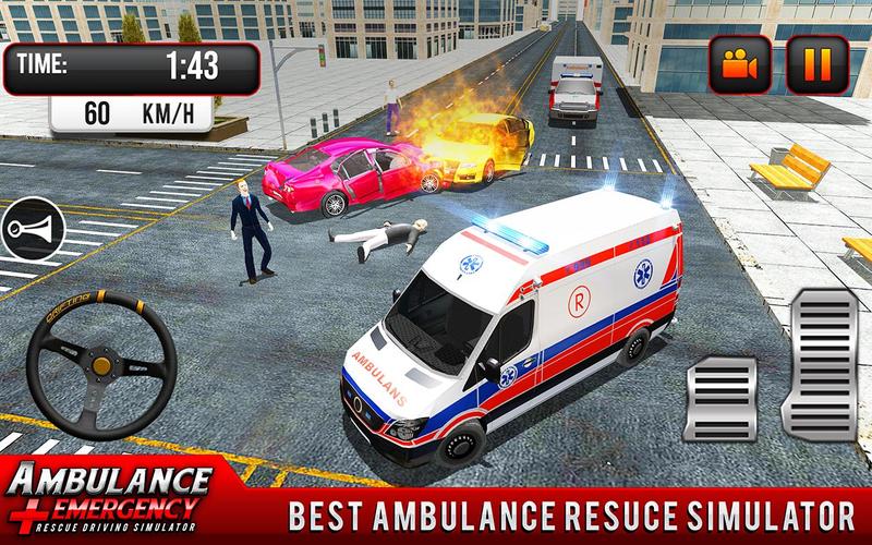 911 Ambulance City Rescue Game Capture d'écran 2