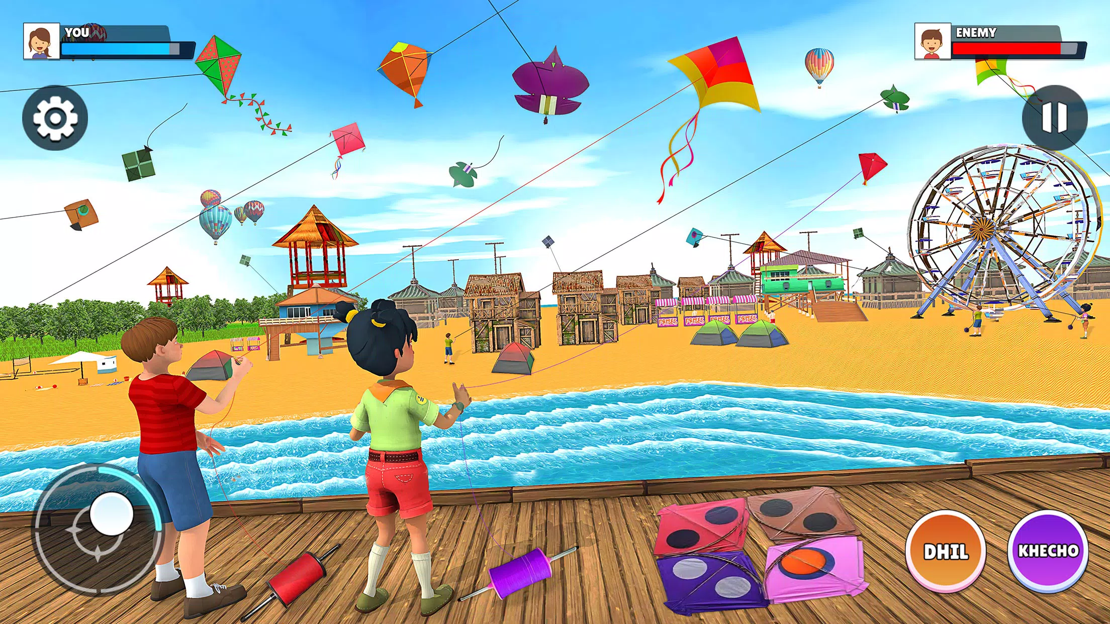 Kite Flying 3D - Pipa Combate Captura de tela 0