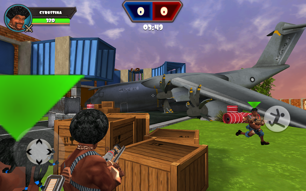 Airport Clash 3D - Minigun Sho Schermafbeelding 1