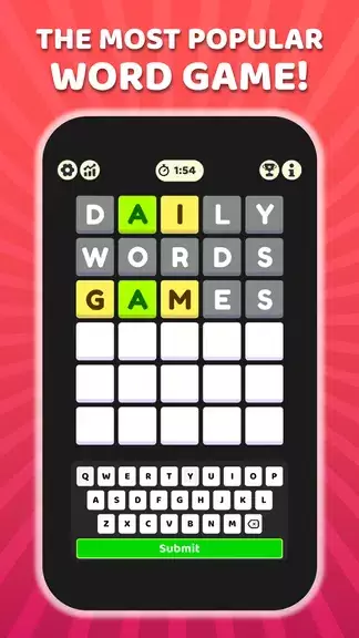 W Challenge - Daily Word Game Zrzut ekranu 0