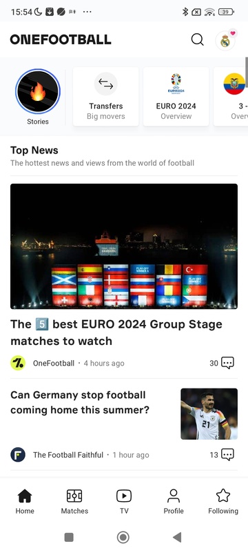 Onefootball Screenshot 2