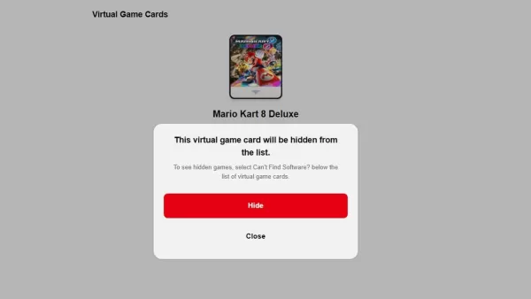 A Nintendo revela o sistema de cartões de jogo virtual para esconder as cartas de jogo