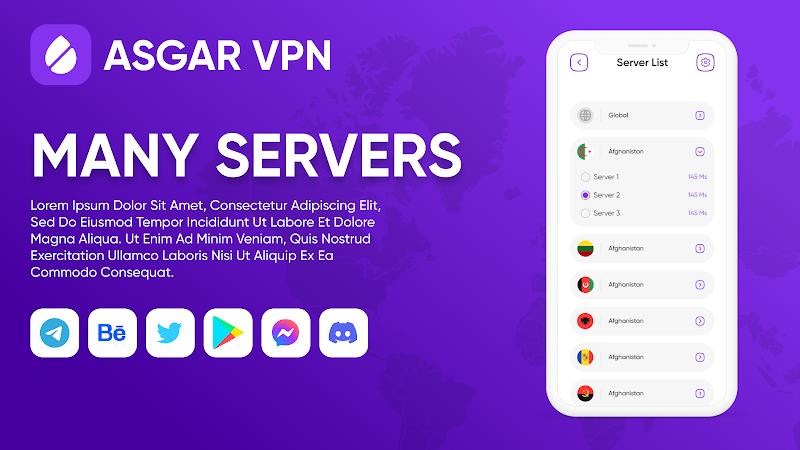 Asgar VPN ဖန်သားပြင်ဓာတ်ပုံ 3