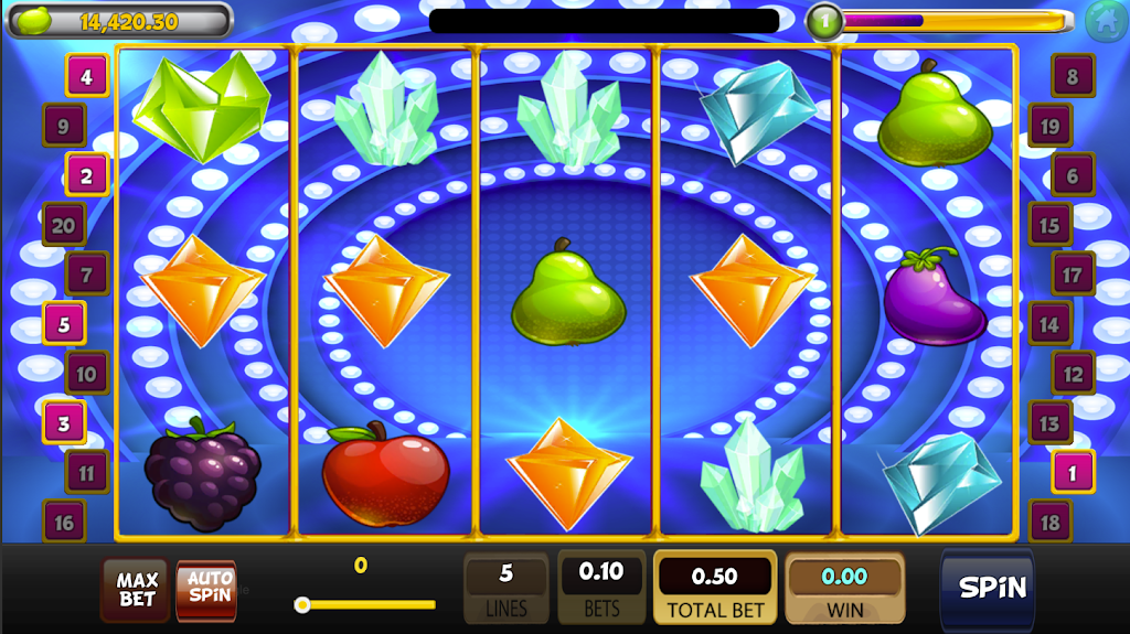 Royal Slot Style Machine Free Spins Pro Style Schermafbeelding 1