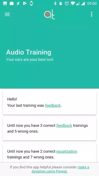 Audio Training EQ and Feedback Schermafbeelding 0