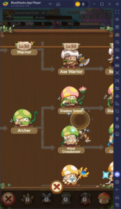 Legend of Mushroom Archer Evolution Tree