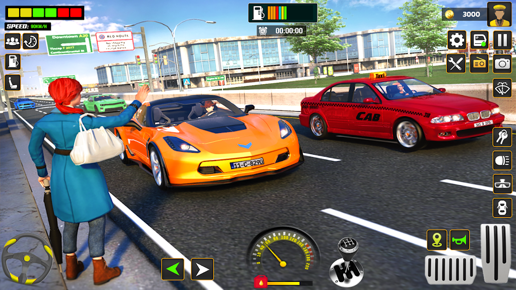 City Cab Driver Car Taxi Games Ekran Görüntüsü 3