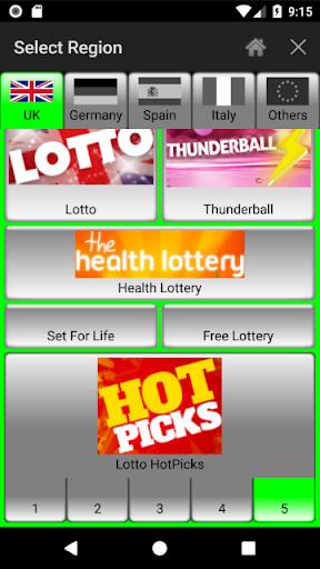 Lotto Number Generator for EUR Ảnh chụp màn hình 1