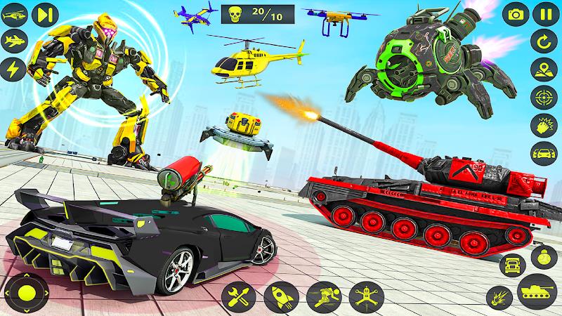 Army Tank Robot Car Games: Скриншот 3