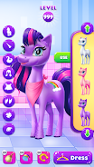 Magical Unicorn Candy World Captura de pantalla 1