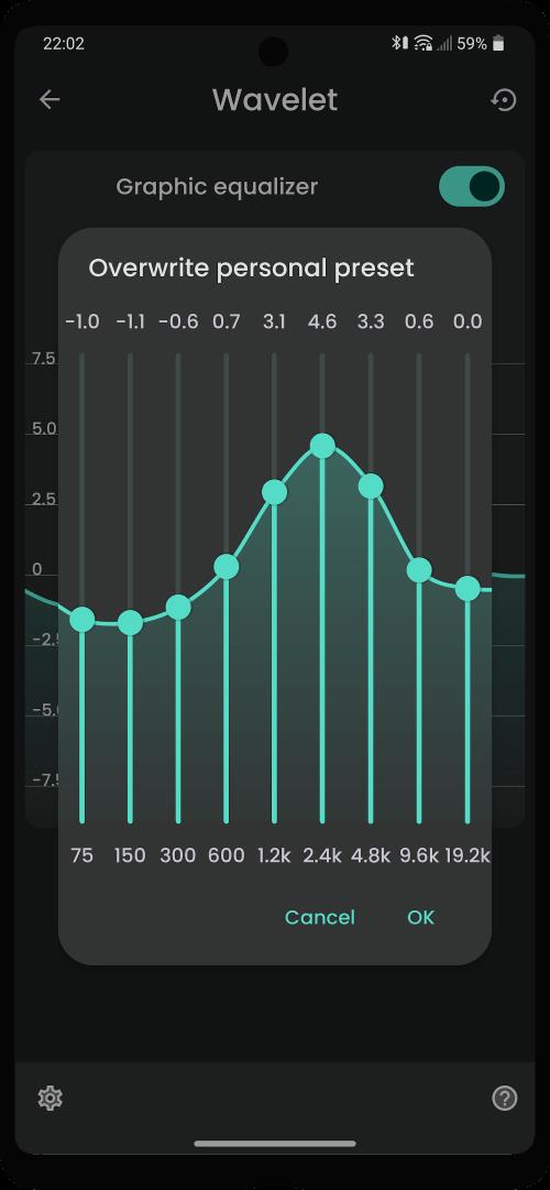 Wavelet: headphone specific EQ Captura de tela 2