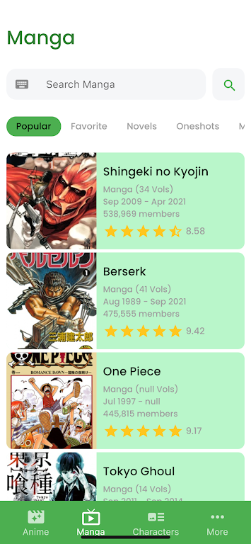 9Anime and Manga Ekran Görüntüsü 1
