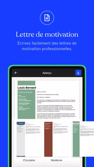CV.fr : Créer un CV pro Ekran Görüntüsü 1