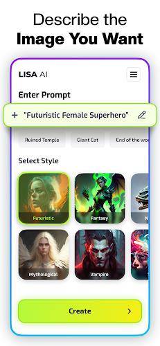 Lisa AI: AI Art Generator ภาพหน้าจอ 3