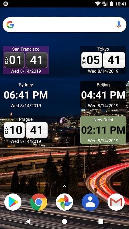 World Clock Widget 2023 Pro Ảnh chụp màn hình 1