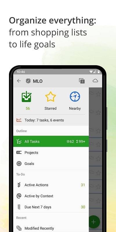 MyLifeOrganized: To-Do List ဖန်သားပြင်ဓာတ်ပုံ 0