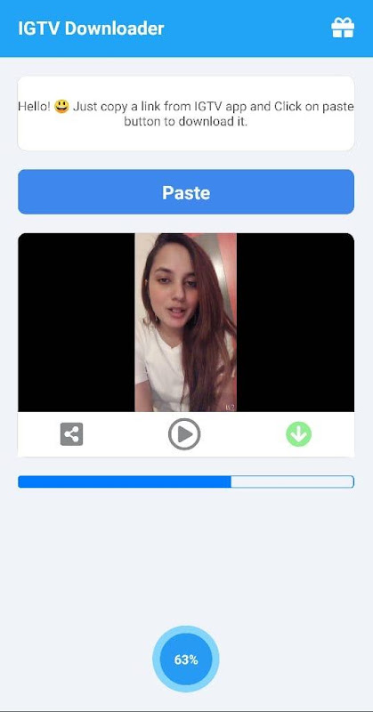 IGTV Video Downloader Ảnh chụp màn hình 0