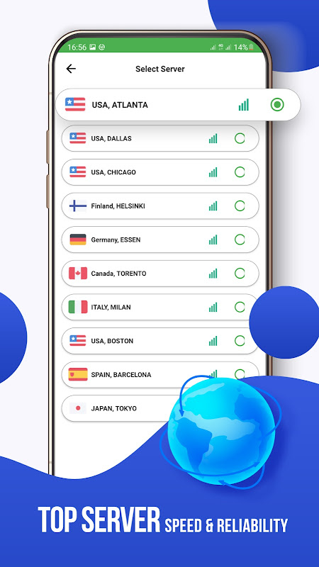 Fast VPN Wise VPN: Fast Secure Schermafbeelding 2