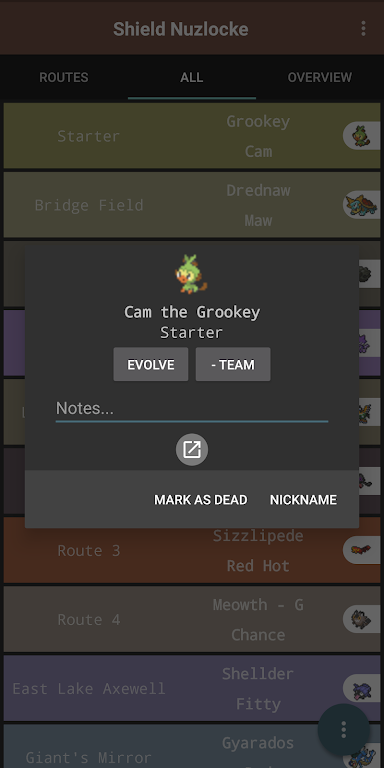 Route Chart - Nuzlocke Tracker - No Ads Скриншот 3