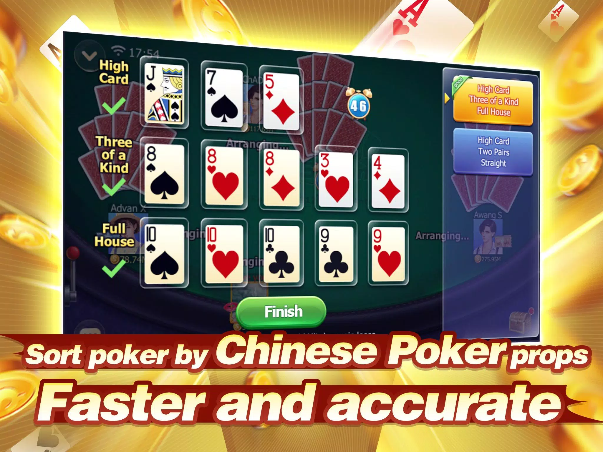 Capsa susun (Capsun) - Chinese Poker應用截圖第1張