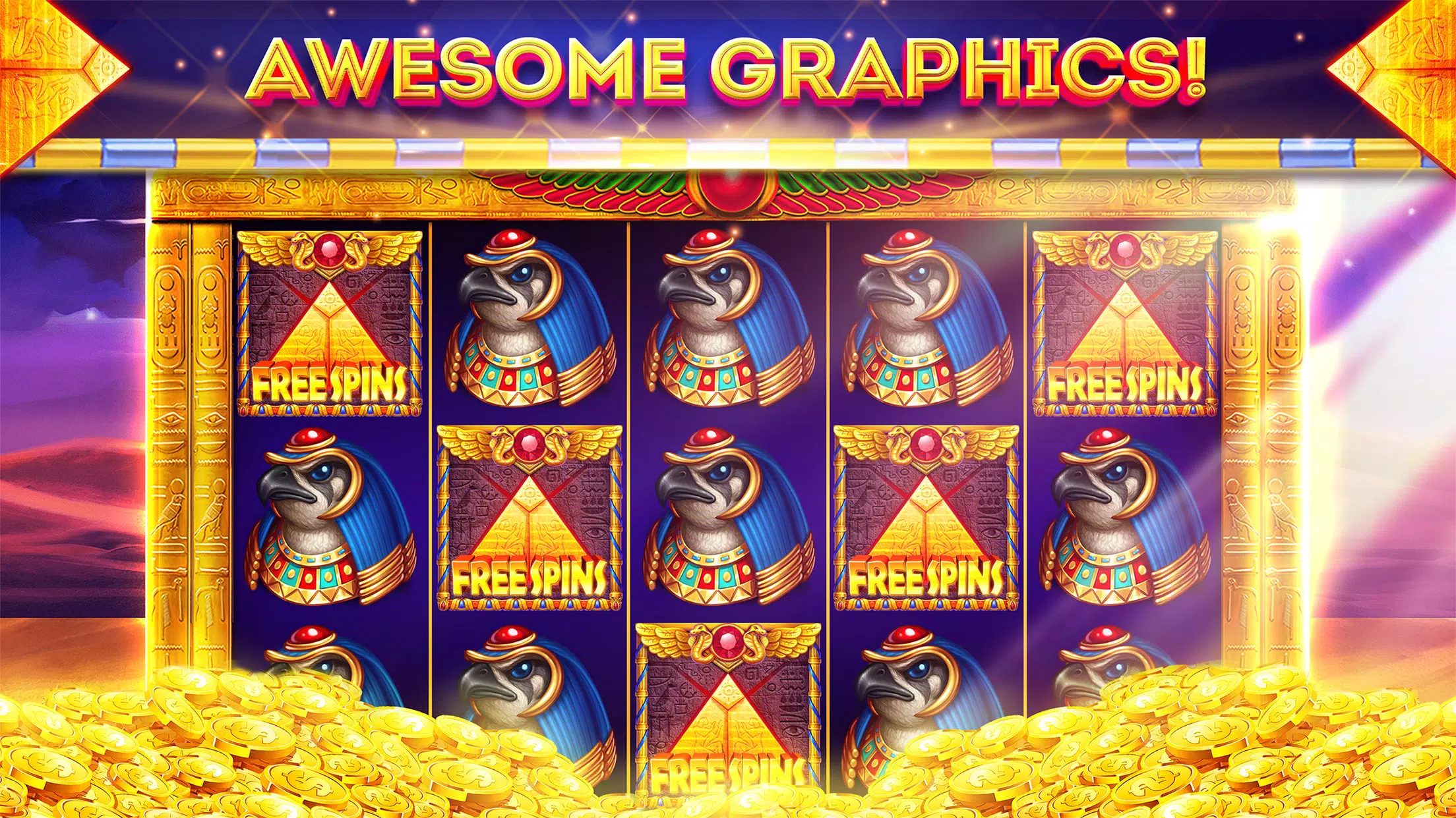 Pharaohs of Egypt Slots Casino应用截图第1张