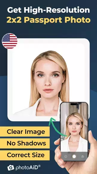 US Passport Size Photo Maker Tangkapan skrin 0