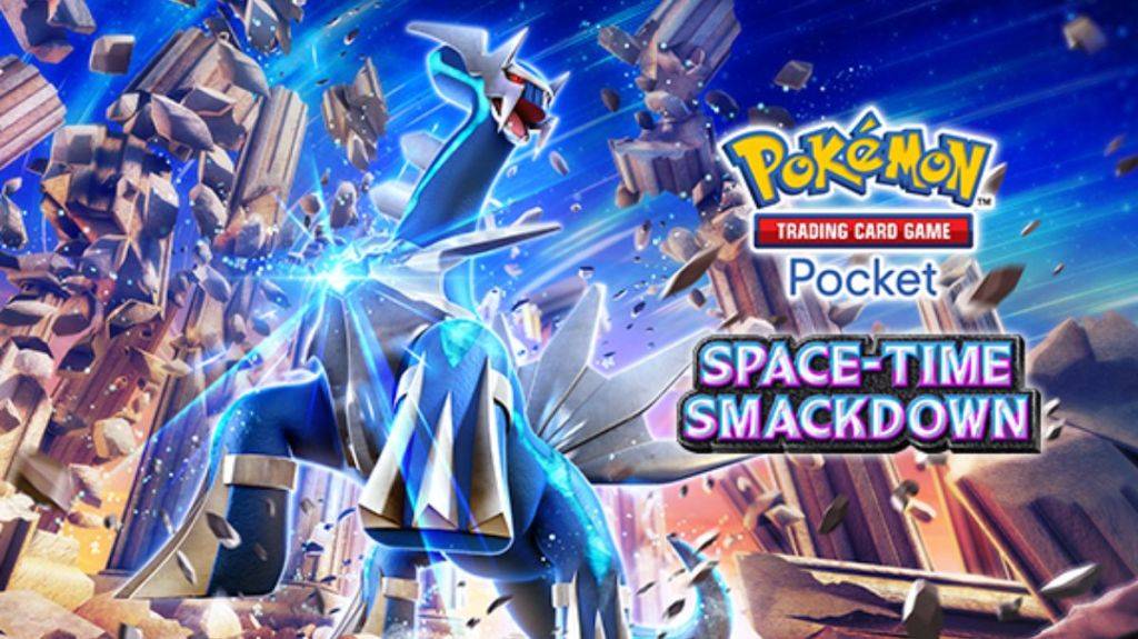 Dialga in Pokemon TCG Pocket as part of an article about how to complete Space-Time Smackdown Secret Missions.