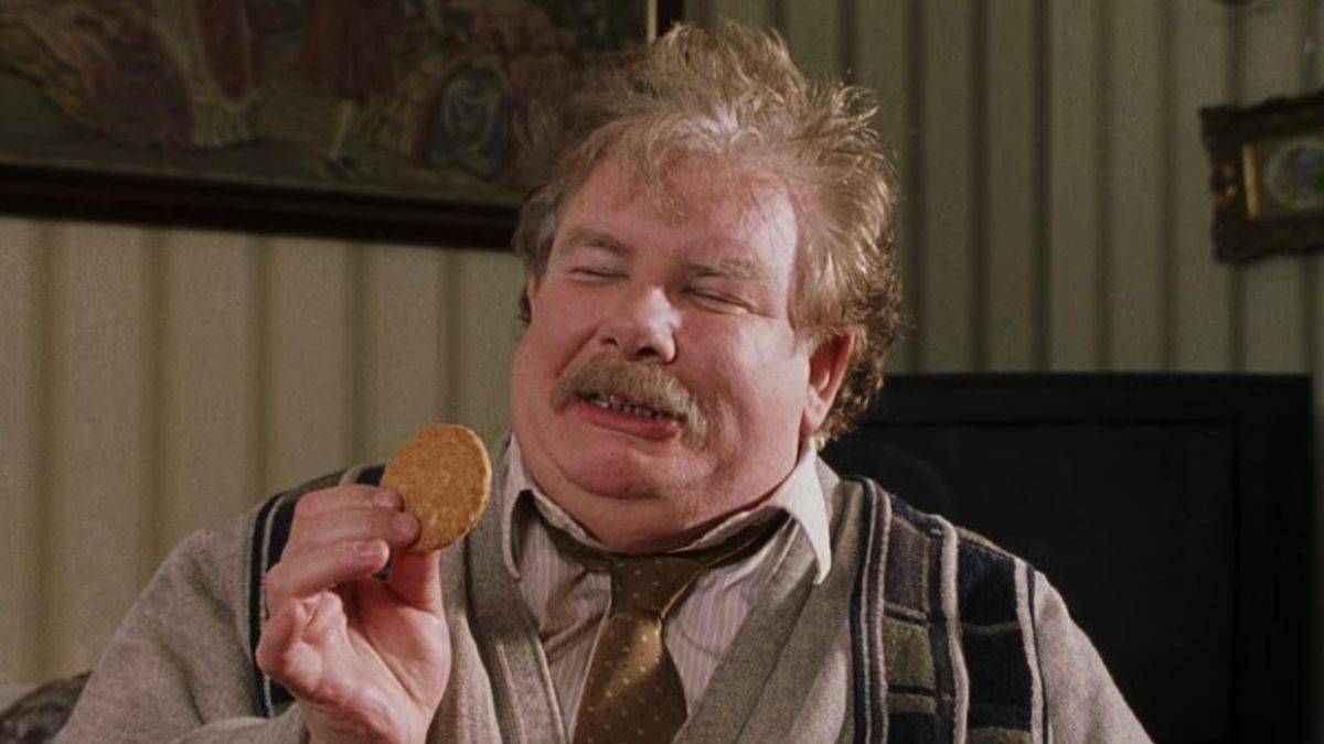 Richard Griffiths como Vernon Dursley em Harry Potter e a pedra do feiticeiro