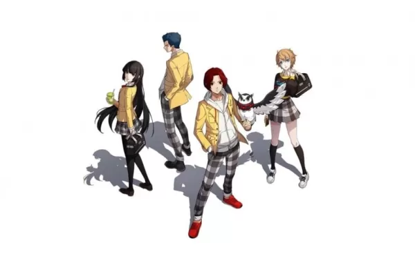 Persona 5: The Phantom X characters wearing distinctive yellow canary jackets
