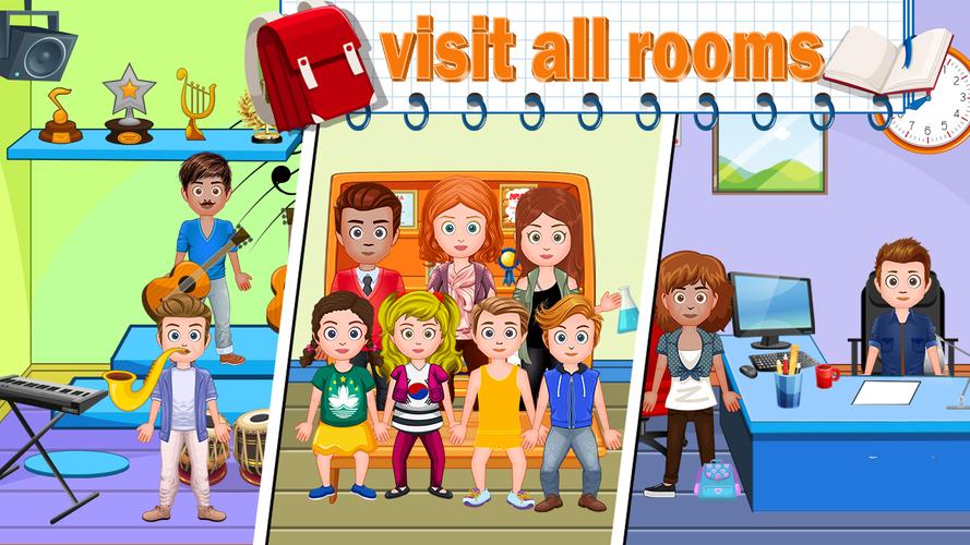 My Family Town : City School スクリーンショット 3